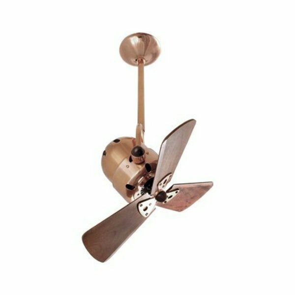 Matthews Fan Co Bianca Direcional-Polished Copper-Wood BD-CP-WD